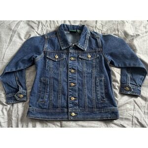 John‎ Deere Denim Jean Jacket Size Youth Medium 5/6